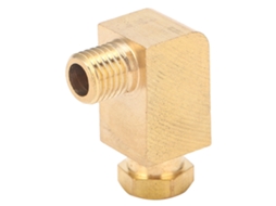 Codo De 90 Graus De Latão Com Compressão Para Tubo, Conector Adaptador Para Sistema De Lubrificação De Óleo Pl608 6mm/0.24in M8 X 1