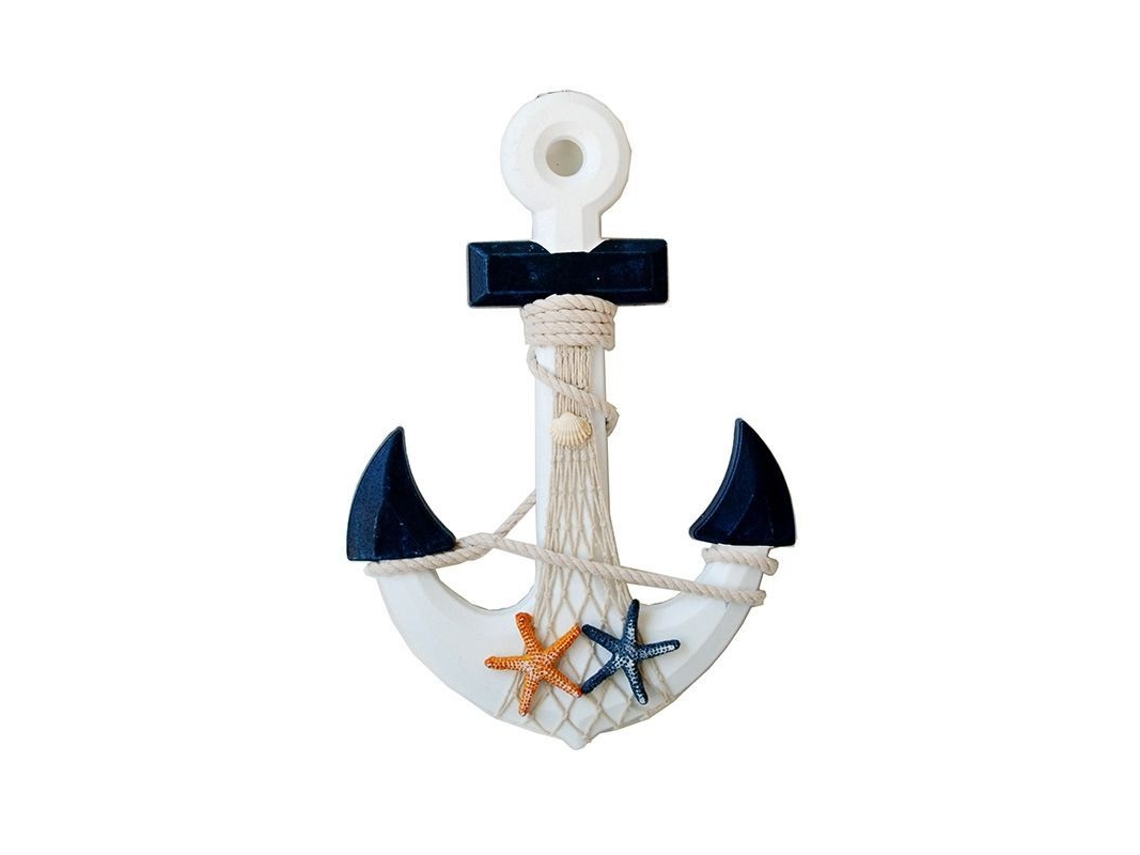 Decoración De Âncora De Madeira Estilo Mediterrâneo, Pendente De Parede Náutico Para Lar, Festa E Hotel