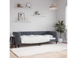 Vidaxl Sofá-cama 80x200 Cm Veludo Cinzento-escuro