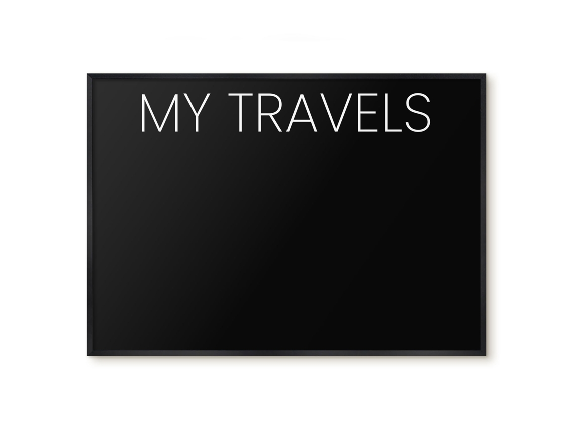 Magnetic Wall Board My Travels For The Office Espelharte (100x70 Cm)