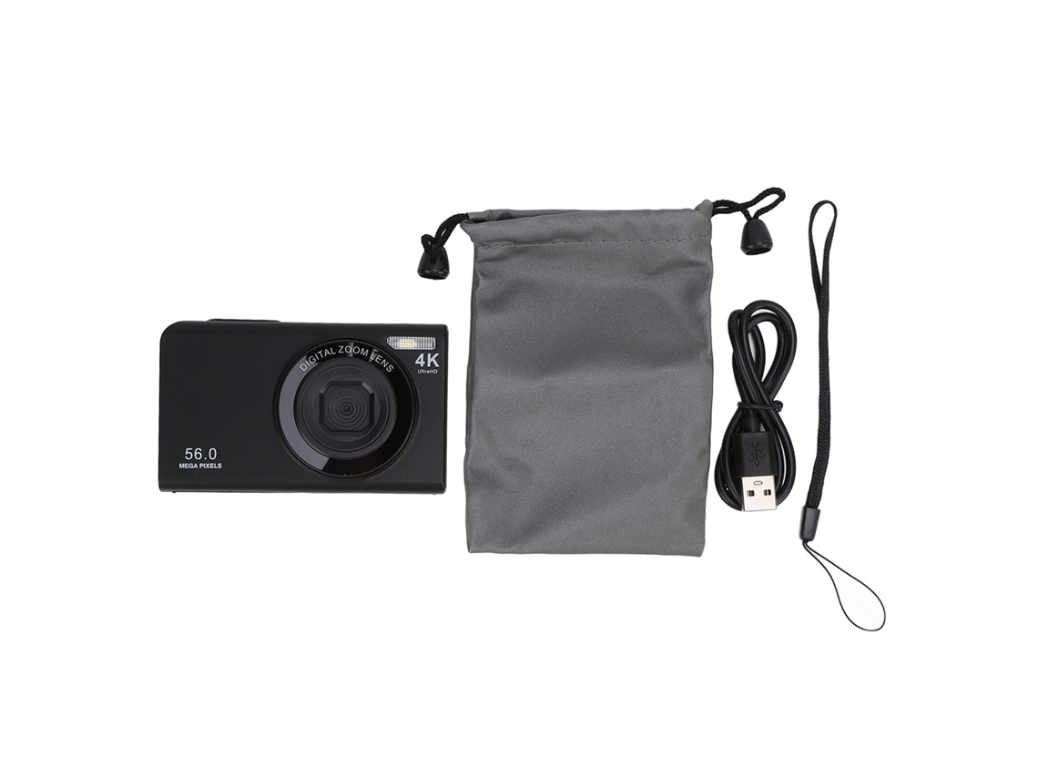 2026 câmera Digital 4k para Vlogging, Compacta Recarregável e de Vídeo