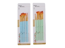 12 Pinceis De Pintura Acrílica Com Cabo De Madeira E Cabelo De Nylon Para Água, Óleo E Acrílico