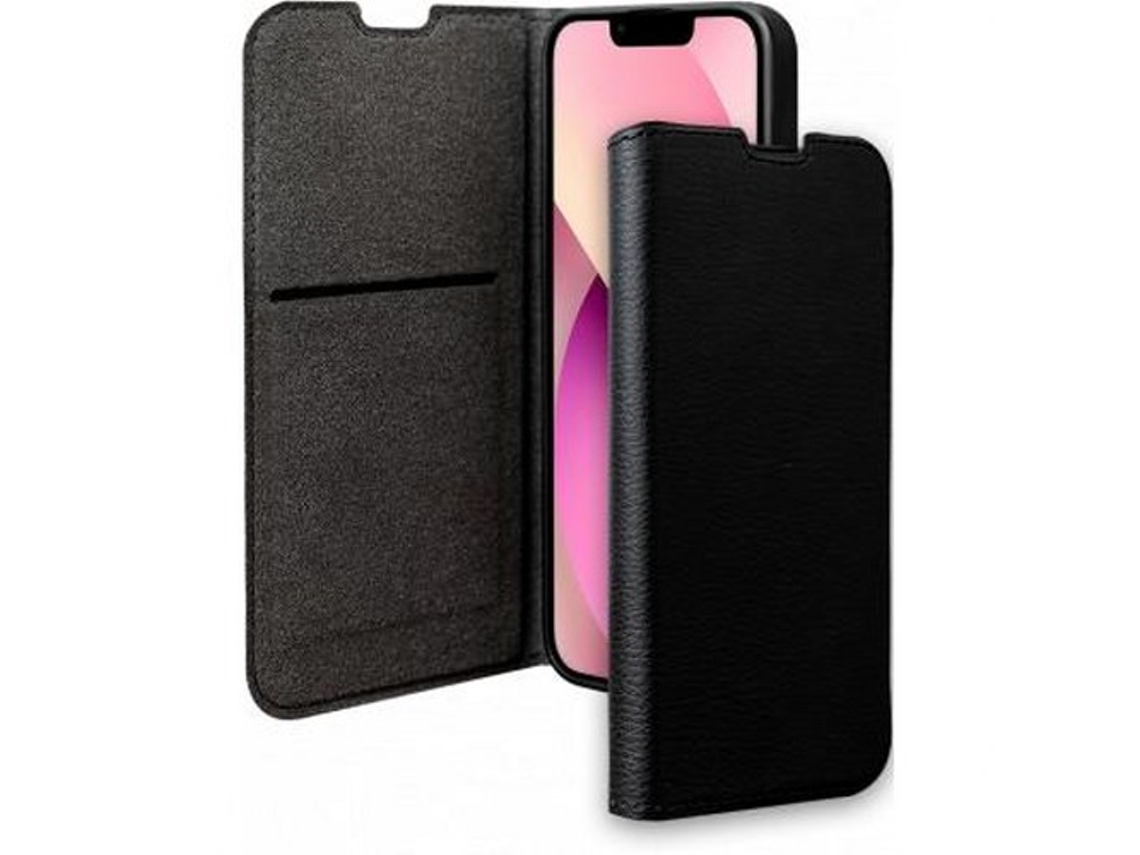 Capa Fólio Aba Wallet para iPhone 13 BIGBEN CONNECTED Plástico Preto