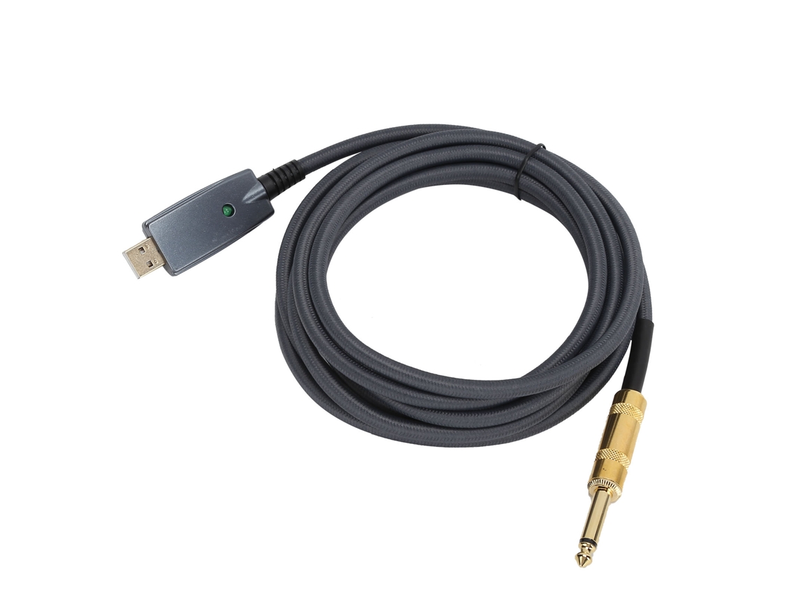 Cabo Mali Usb 3m macho para gravação com conexão de 6.35mm com marca