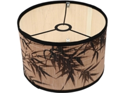 Lustre Decorativo Natural De Bambu E27 Em Estilo Chinês, Adequado Para Luminárias Pendentes E De Mesa.