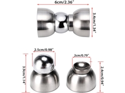 Conjunto De Mini Suportes Para Portas, Batentes Magnéticos Para Portas, Batentes De Metal Para Portas De Parede. Aquaforge