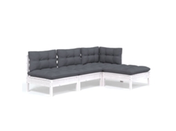 Garden Lounge Set, Garden Lounge Sets Vidaxl Branco Madeira De Pinho (n/a)