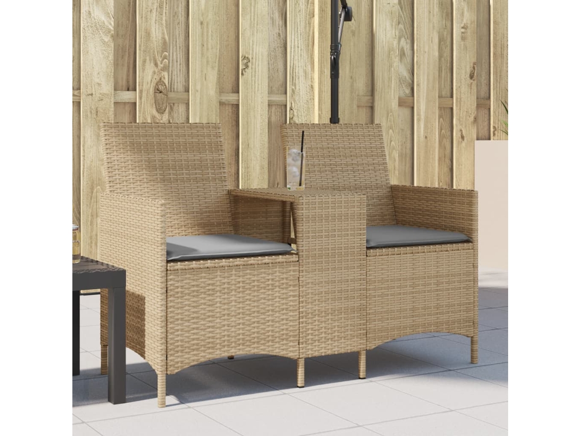 Garden Sofa, Garden Sofas Vidaxl Bege Rattan / Vime (n/a)