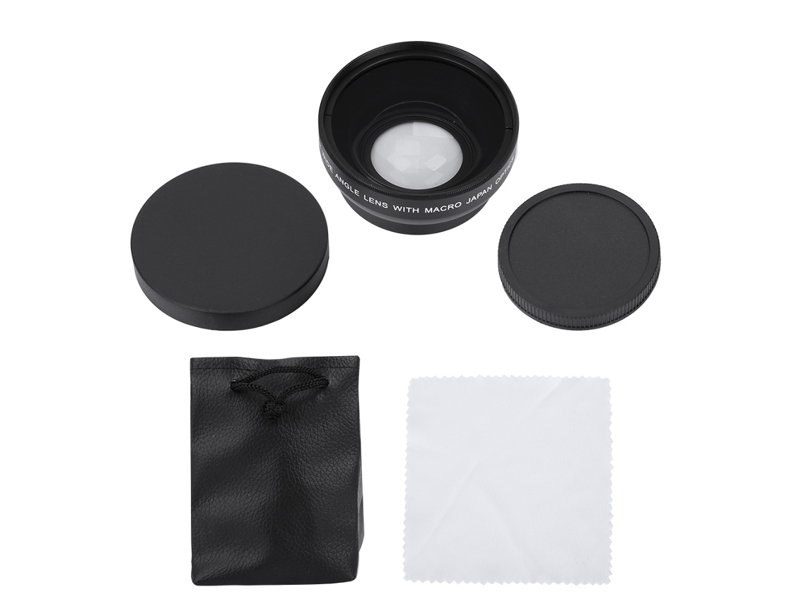 Lente De Ângulo Amplio Hd 0.45x Para Câmera Com Montura 49mm