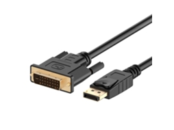 Cabo Displayport (dp) Para Dvi, Banhado A Ouro, 1,8 Metros (6 Pés).