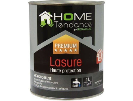 Tinta HOME TENDANCE Lasure (5L - Cinzento)
