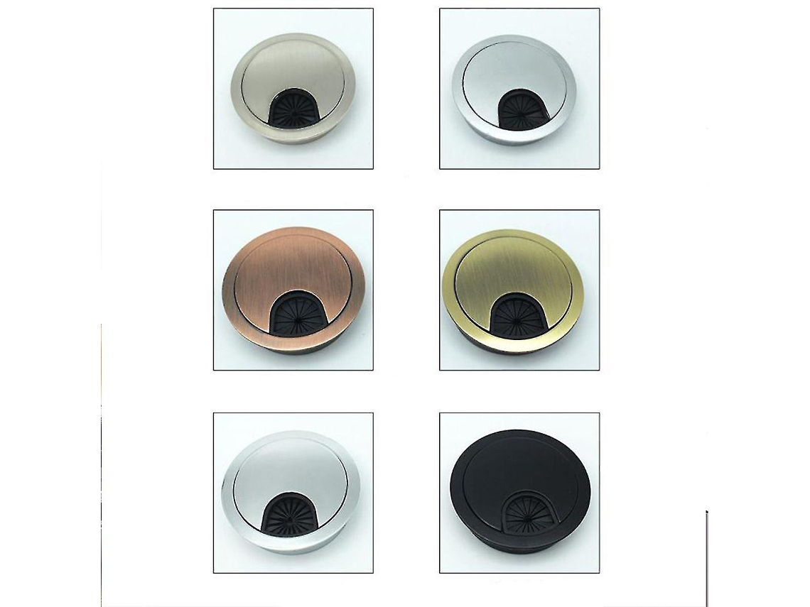 Lurelia Passa-cabos De Mesa, 35 Mm, 50 Mm, Metal, Magnético, Preto, Verde, Vermelho