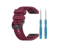 Cinto De Reposição Compatível Com Garmin Fenix 7x/6x Pro Pulseira De Silicone 26mm Com Ferramenta