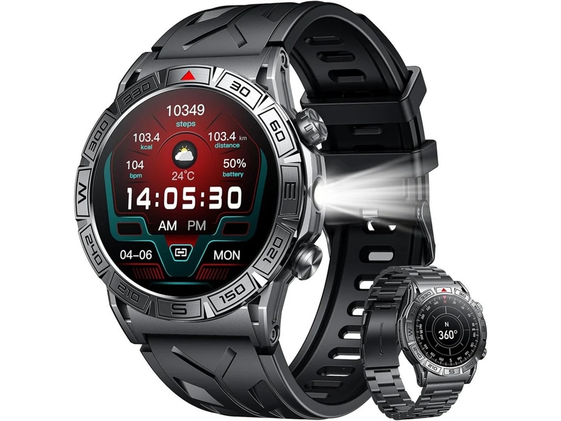 Smartwatch Para Homens Chamada Bluetooth Com Frequência Cardíaca Pedômetro Pressão Arterial Bússola Barômetro Rastreador De Fitness Esportivo Bestvite