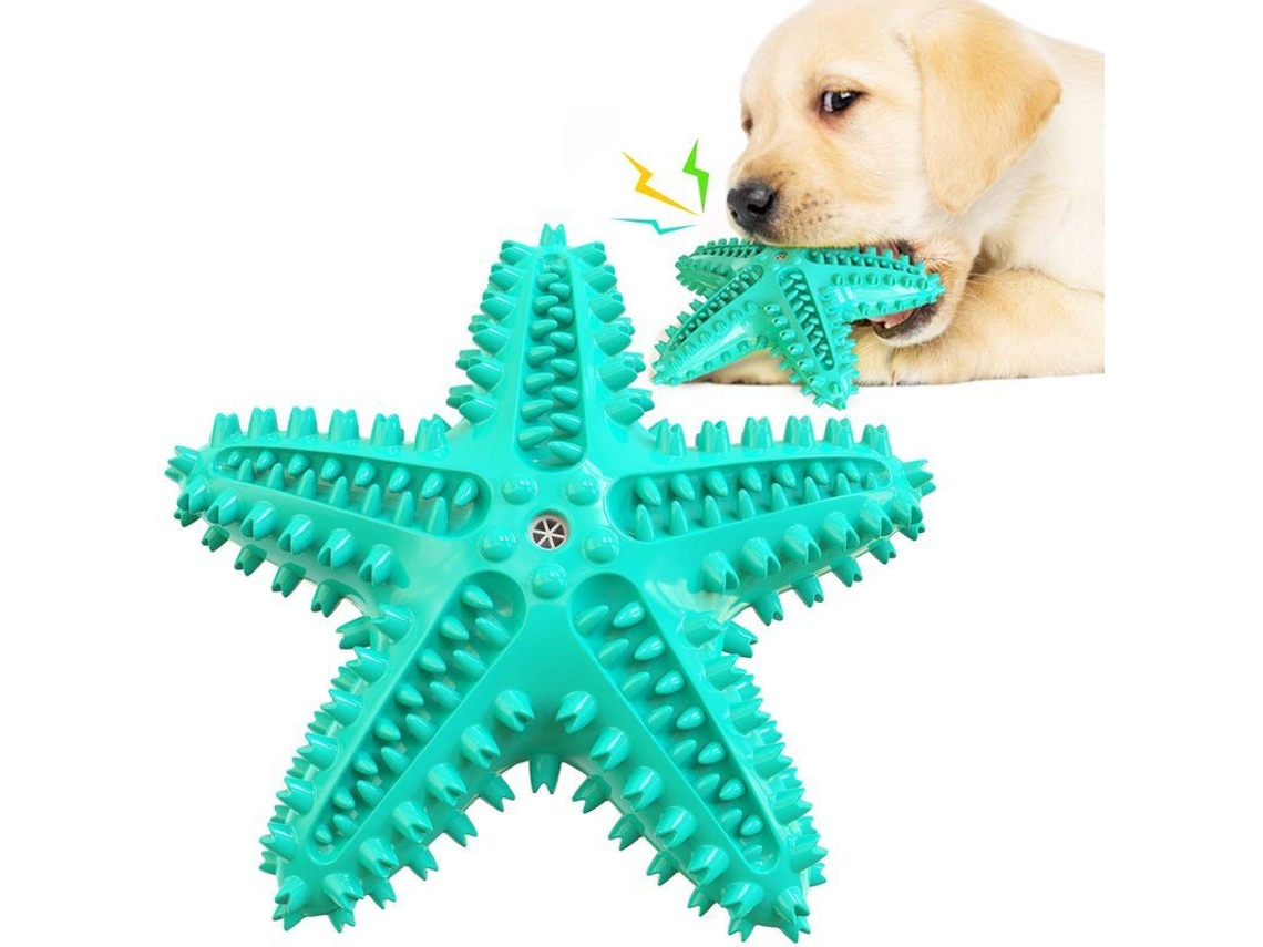 2026 brinquedo para Cães Mastigadores Agressivos, Escova Dental para Dentes de Cão com Som (azul)