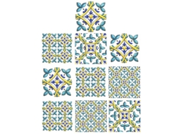 Adesivos de Azulejo Impermeáveis ​​De 10 Unidades ALLINLESS