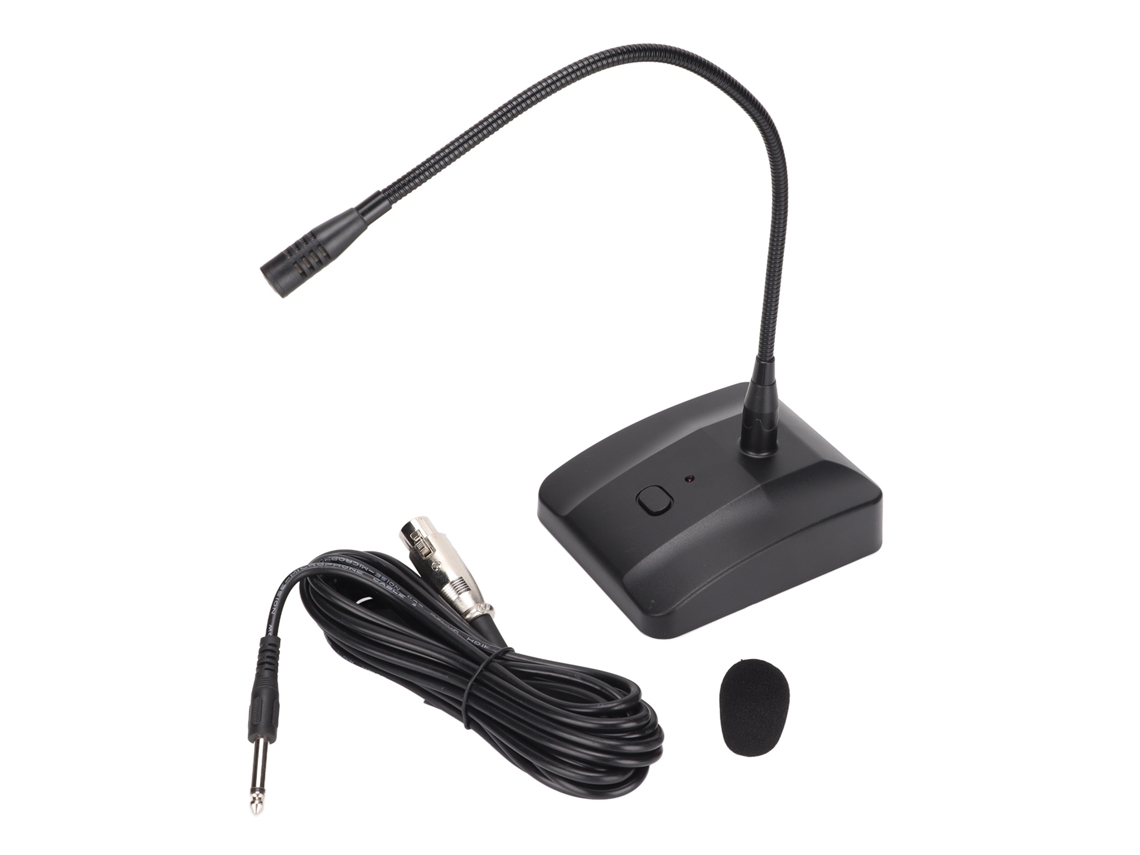 Lurelia Microfone Dinâmico Profissional Xlr Macho 6,35 Mm 6,35mm, Portátil para Palco, Voz e Karaokê