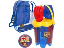 Fc Barcelona Beach Cube Com Bola Da Equipa E Acessórios Colorbaby