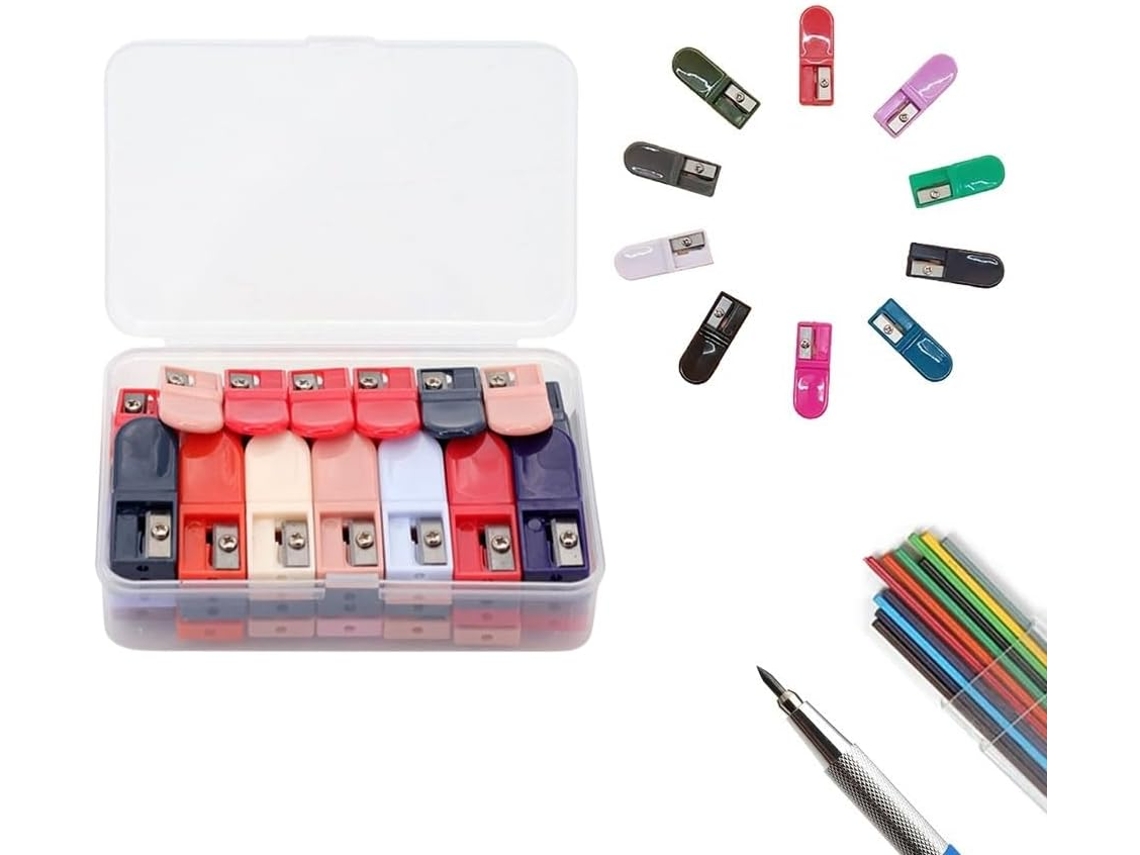 Socador de grafite 2,0 mm, 55 peças, manual preciso para
