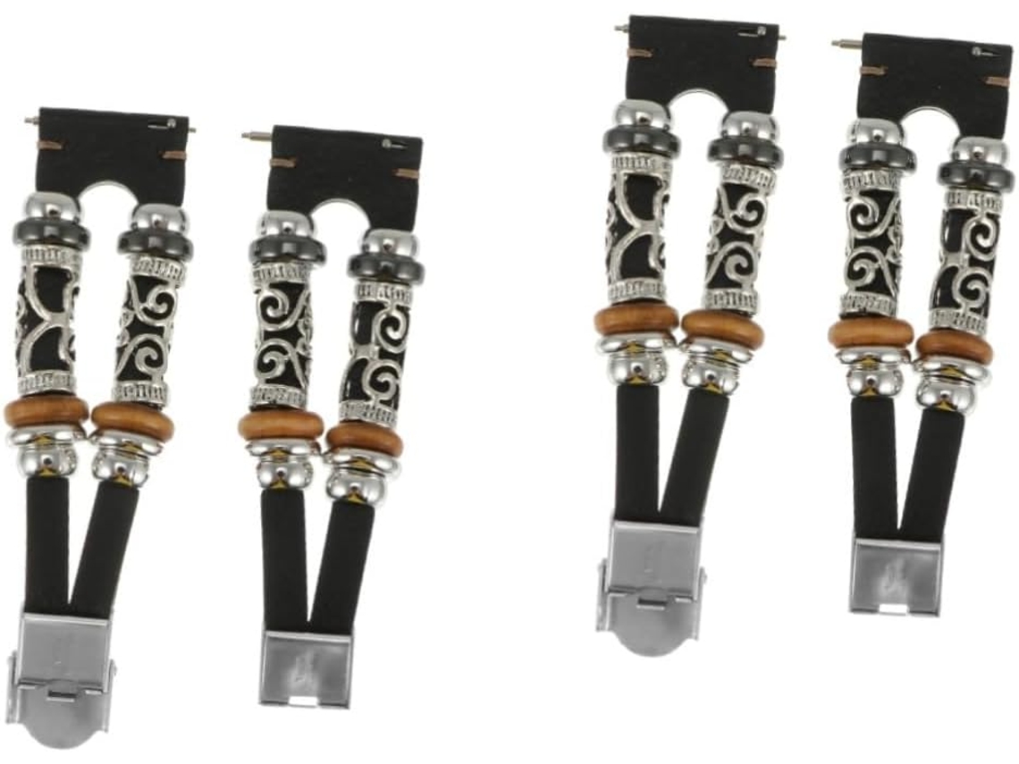 Conjunto De 2 Pulseiras Couro E Metal Para Smartwatch, Compatíveis