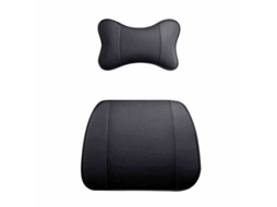 Almofada Lombar Memory Foam Para Carro E Pescoço Almofada Para Carro 2 Peças Vermelho Siurn
