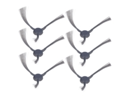 Primerox 6pcs Pincéis Laterais de Reposição Macios para Aspirador Robô Ecovacs N9+