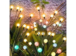 2026-luzes Solares Exteriores 4 Peças 10 Led Luz Rgb Impermeável Ip65 Para Jardim Balcão Decoração