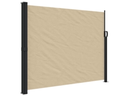 Retractable Side Awning, Retractable Side Awnings Vidaxl Bege Poliéster (160 X 500 Cm)