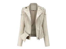 2026 chaqueta Moto de Cuero Falso para Mujer Mystdiy Con Cremallera Talla S 2xl Diseño Clásico Y Estilo Moderno