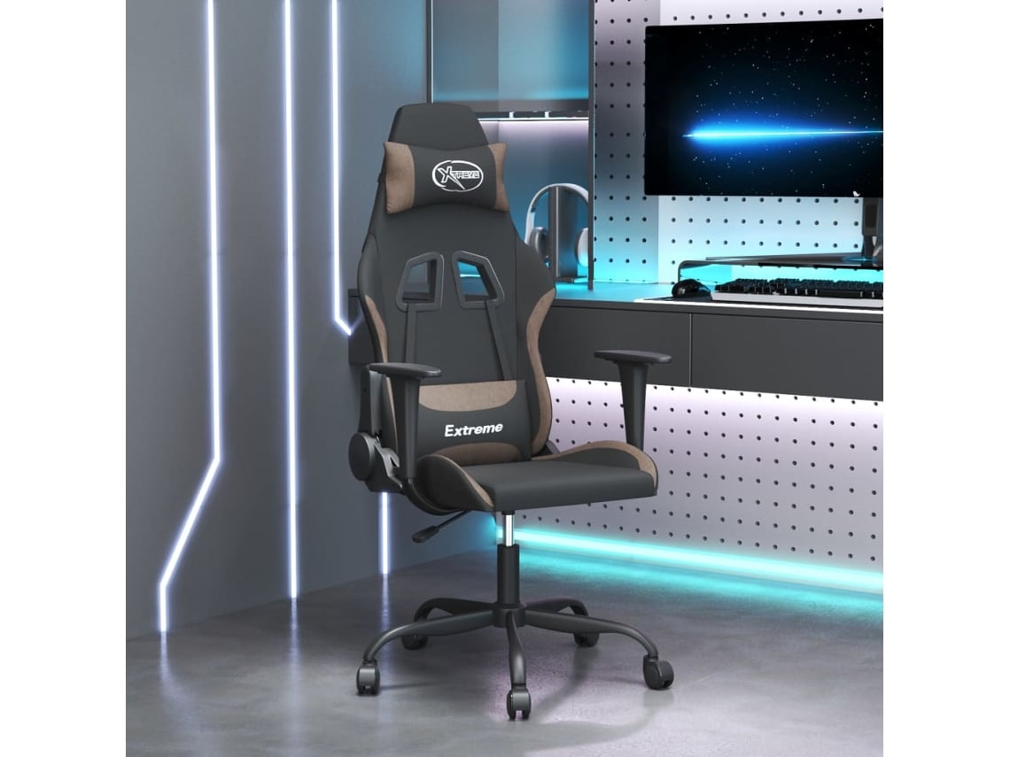 Gaming Chair, Gaming Chairs Vidaxl Cinzento-acastanhado Tecido
