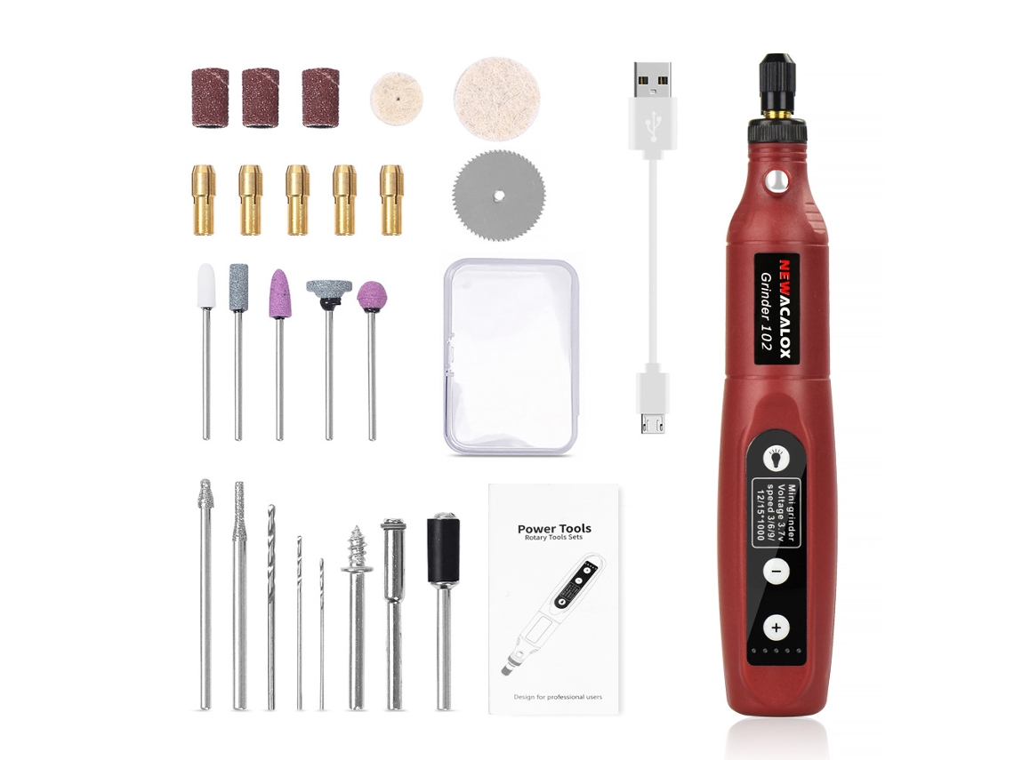 Mini Furadeira BRILVIBERA multifuncional com 5 velocidades e Led (3000, 15000 Rpm)