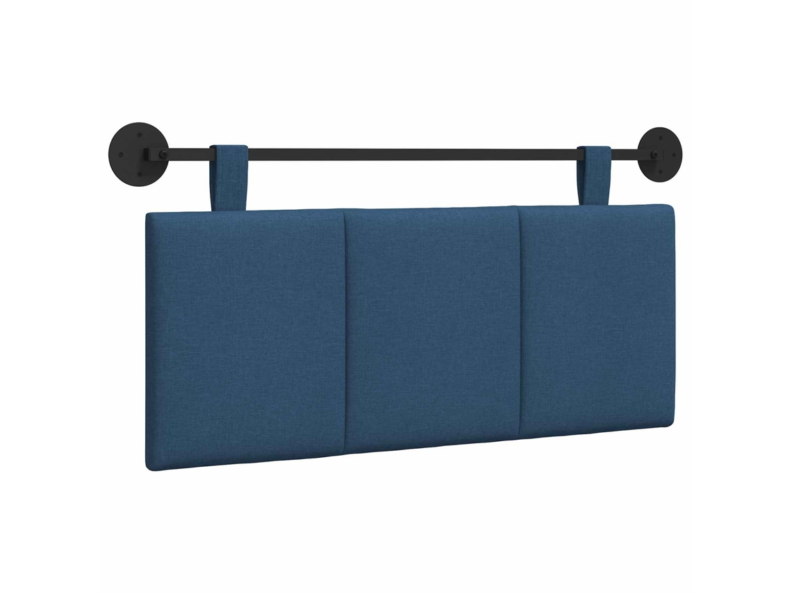 Conjunto 1 Cabeceira Suspensa Vidaxl Azul Veludo (110 X 55 X 5 Cm)