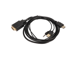 Cabo VGA para HDMI com alimentação e áudio para computadores CHABERLU
