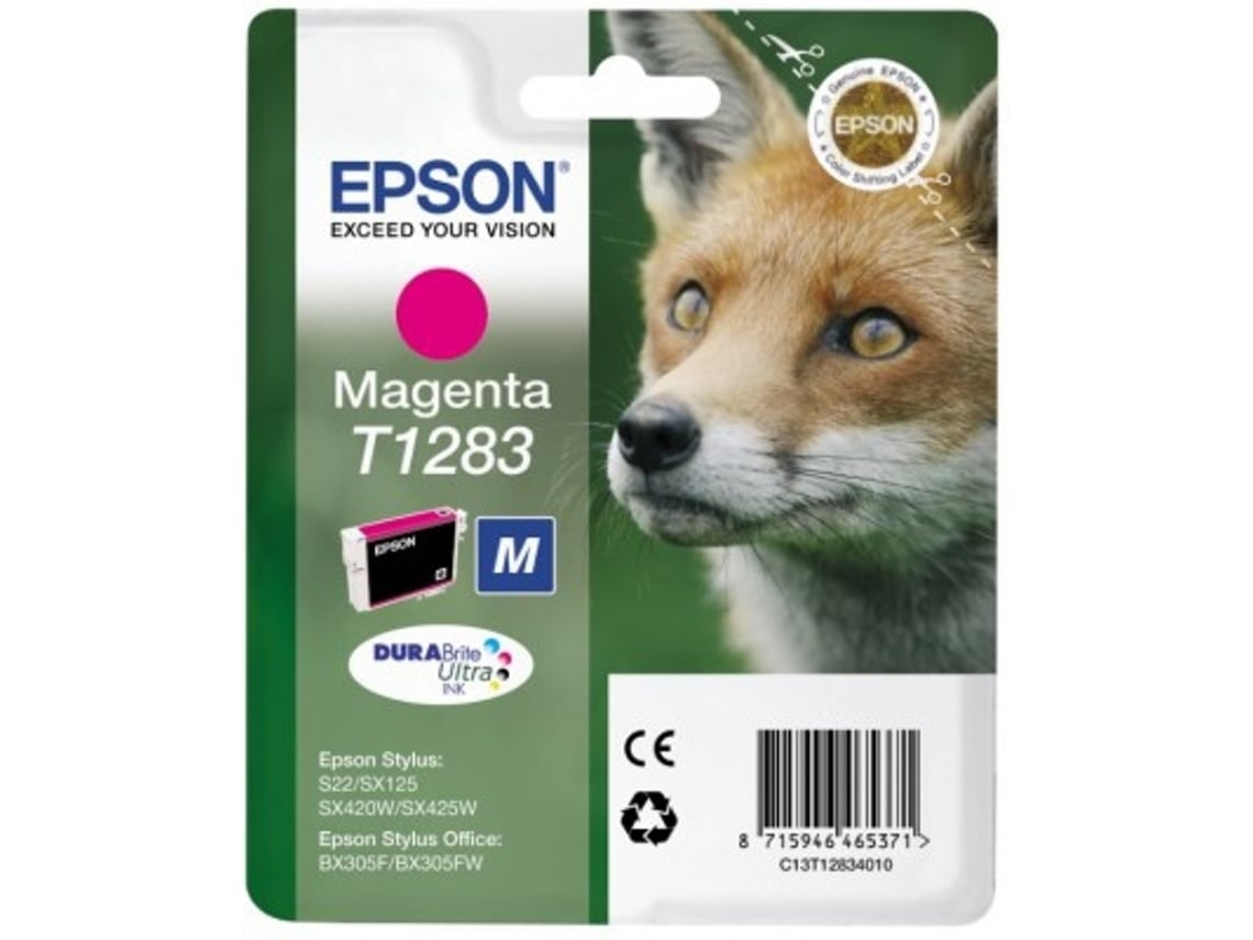 Tinteiro EPSON T1283 Magenta (Outlet Caixa Aberta - C13T12834022)
