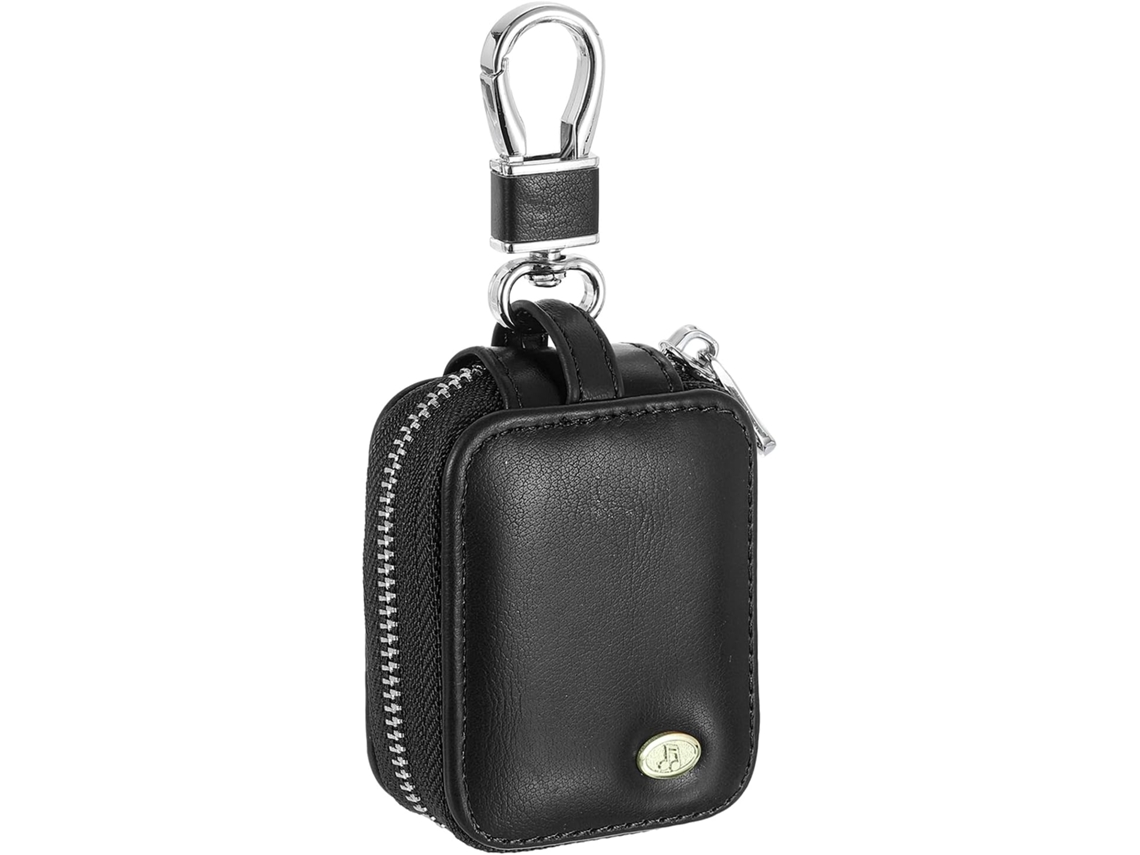 Estojo Em Couro Pu Com Zíper E Compartimento Com Fio Para Cabo Usb.