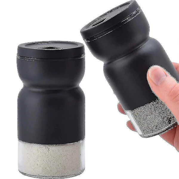 Conjunto De Saleiro E Pimenteiro De Vidro Com Orifícios Ajustáveis ​​para Dosar, Saleiro E Pimenteiro De Aço Inoxidável