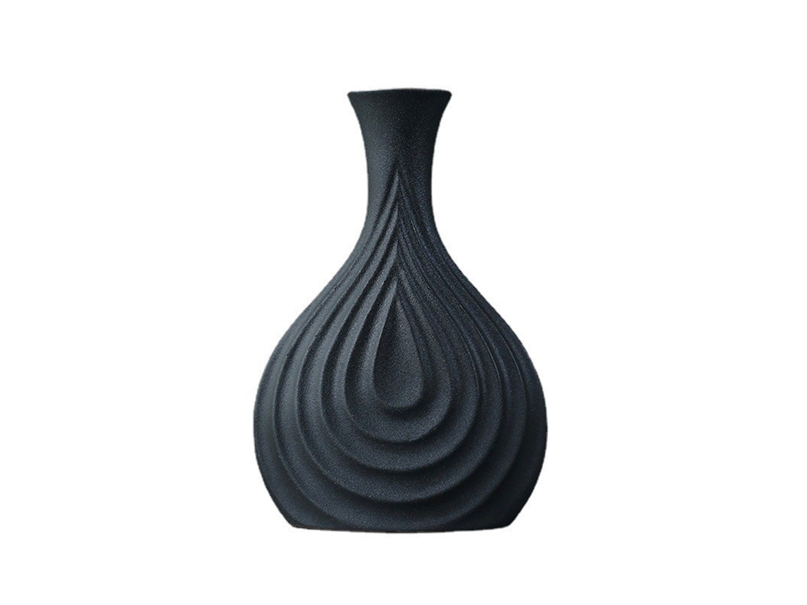 Vaso Decorativo em Cerâmica Matte Black LAXISCREED