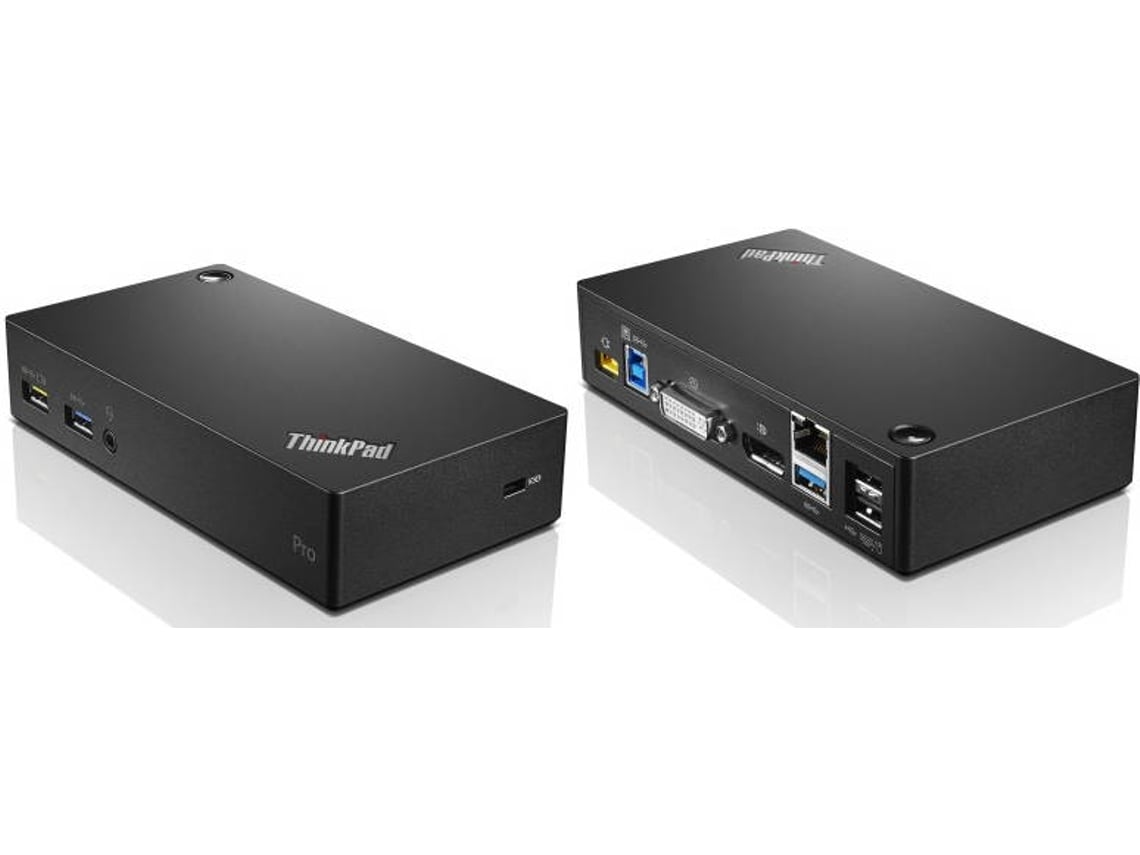 Docking station lenovo thinkpad usb 3 0 pro dock em preto worten pt