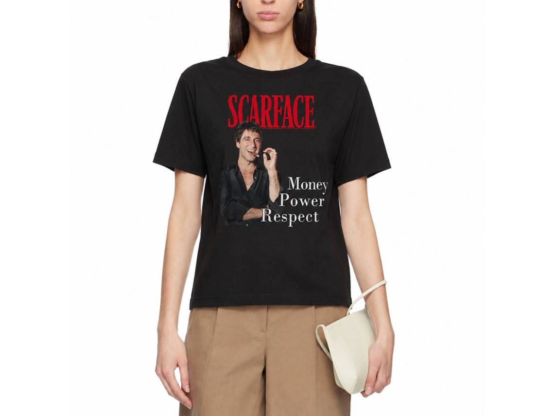 Rockinstone Scarface Movie M.p.r. Black Adult T-shirt Size:xxl
