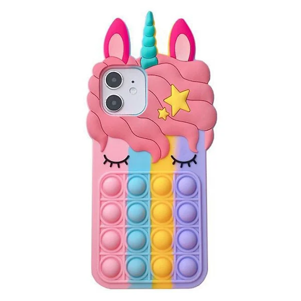 Capa De Silicone Com Unicórnio Compatível Com Iphone 11 Pro
