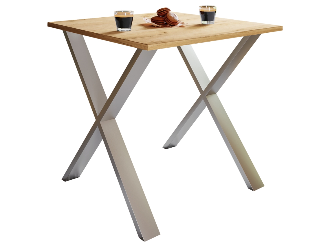 Mesa De Jantar De Madeira Mesa De Cozinha Xona X 80x80 Vcm