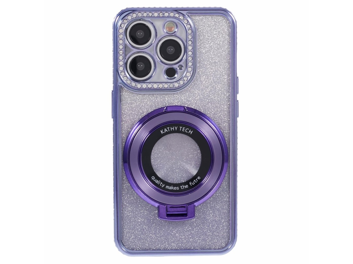 Suporte Casa Gradiente Para Iphone 12 Pro Max Pele Sintética Roxo