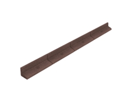Jardim Borda Flexível Castanha com Martelo de Borracha Estacas e Conectores MONSTERSHOP (6 X 1,2 M)