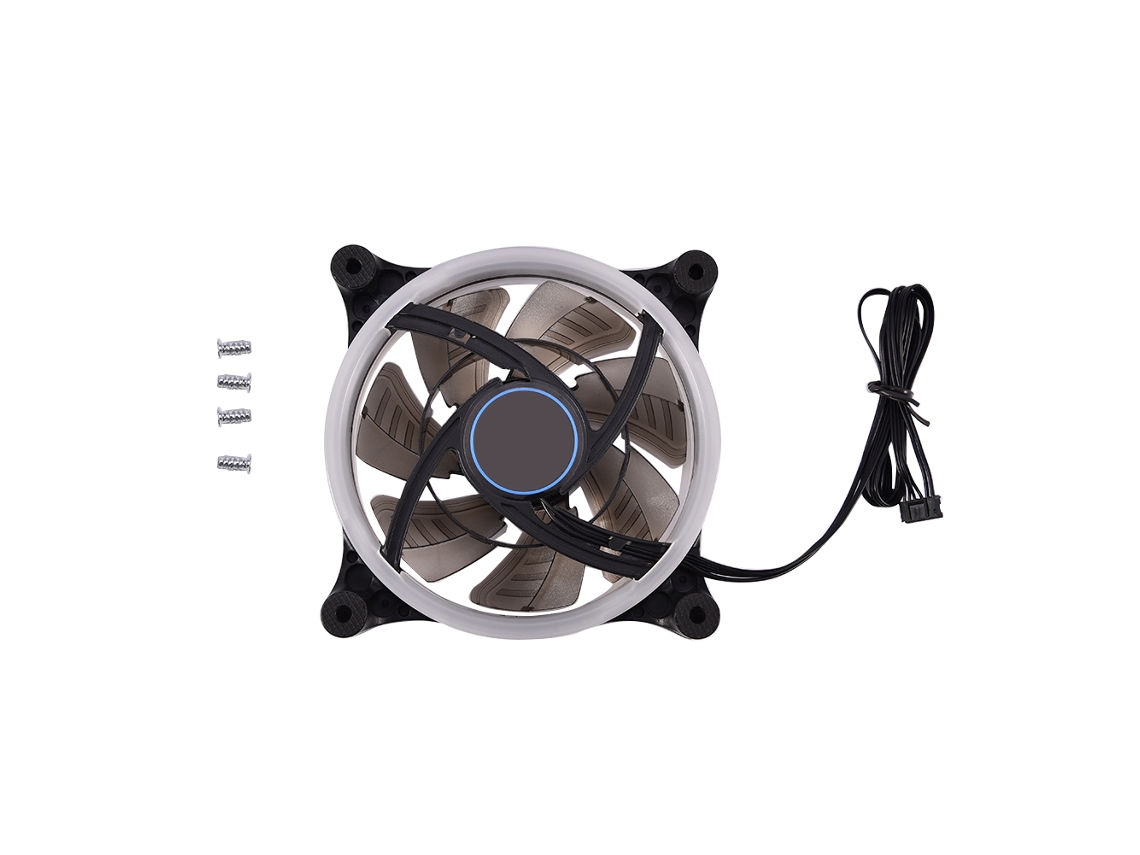 Ventoinha Rgb (iluminação Rgb Ajustável, Resfriamento De Gabinete De Computador, Operação Silenciosa)