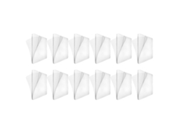 Ibasenice Conjunto De 12 Adesivos Transparentes Pvc Dupla Face Para Ta
