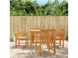 Vidaxl Conjunto De Jantar P/ Jardim 5 Pcs Madeira De Acácia Maciça
