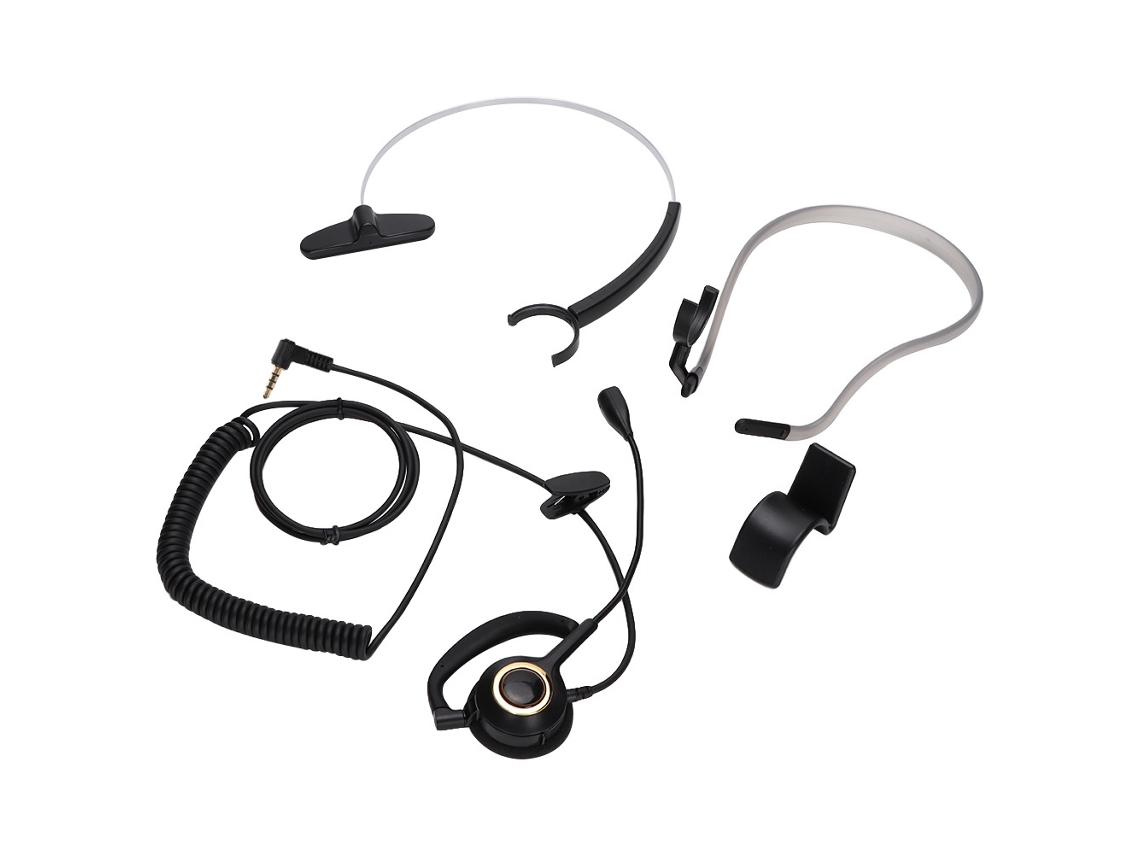 Aetheria fone de Ouvido com Microfone para Call Center Cancelamento de Ruído Montagem Posterior 3.5mm