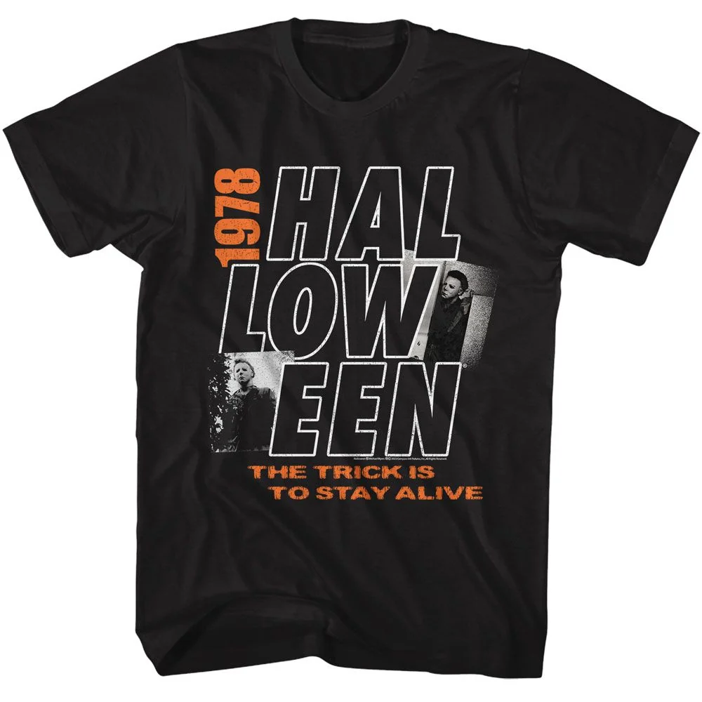 Rockinstone Halloween Movie Hollow Black Adult T-shirt Size:l