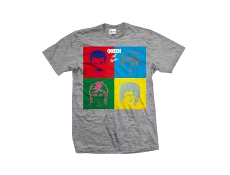 T-Shirt PLASTIC HEAD Queen - Hot Space Cinzento (Tamanho: S)