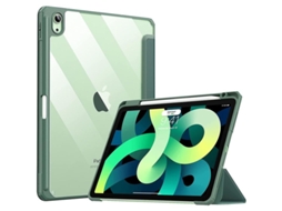 Fasst Funda para iPad de 9,7 polegadas, com suporte para lápis, antichoque, auto wake, verde escuro